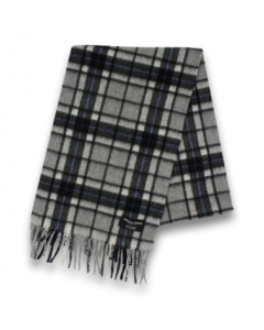 Gretna Green - Tartan Cashmere Scarf in Granite Check