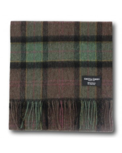 Gretna Green - 100% Lambswool Scarf in Green Check