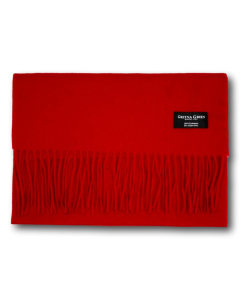Gretna Green Wide Cashmere Scarf in Red