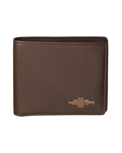 Pampeano 100% Leather Dinero Card Men'sWallet – Brown with Brown Diamond