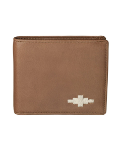 Pampeano 100% Leather Dinero Card Men's Wallet – Tan with Cream Diamond