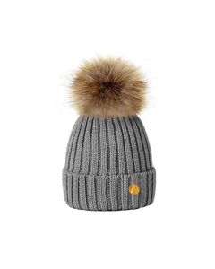 Hortons England Meribel PomPom Hat - Grey