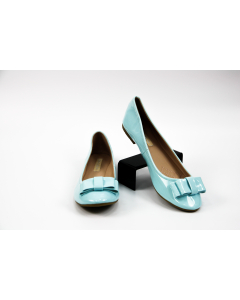 Ana Lublin Ballet Pumps in Light Blue, Size 38