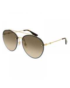 Gucci - GG0351S-002 Aviator Sunglasses for Women with Brown Lens