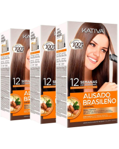 Kativa - Brazilian Straightening Kit 3 Pack