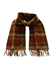 Glencroft 100% Cashmere Premium Scarf - CR Chocolate / Red Plaid 