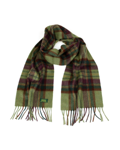Glencroft 100% Cashmere Premium Scarf - Green/Purple
