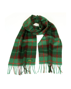 Glencroft 100% Cashmere Premium Scarf - Green/Red