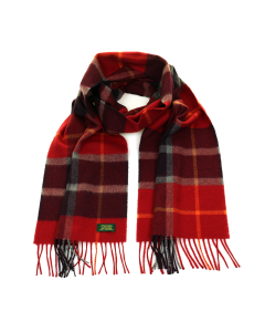 Glencroft 100% Cashmere Premium Scarf - Yorkshire Dales (Red/Wine)