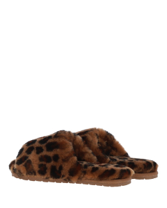 Fenland Suzy Ladies Sliders Leopard (UK Size 5)