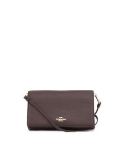 Coach Foldover Crossbody Bag - Oxblood