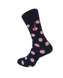 Hortons Men's Lawford Socks - Navy & Pink (One Size)
