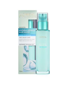 L'Oréal Hydra Genius Aloe Water Moisturiser for Normal to Dry Skin - 70ml