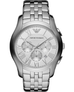 Emporio Armani Men's Stainless Steel Watch - Silver/White