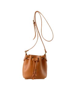 Grafea 100% Leather Mini Bucket bag - Tan