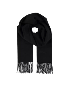 Moschino Logo 100% Merino wool Scarf - Black