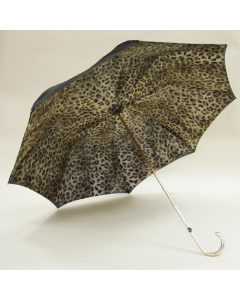 Pasotti Luxury Leopard Print Umbrella 