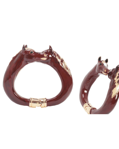 Pasotti Luxury Horse Bracelet - Brown