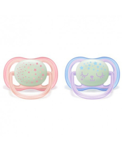 Philips Avent Pacifiers 0-6 months Ultra Air Pink Symmetrical - Silicone