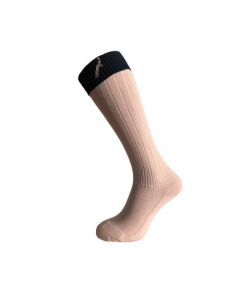 Hortons Ladies Long Sock Pink & Navy High Top