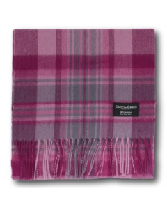 Gretna Green - 100% Lambswool Scarf in Pink Check