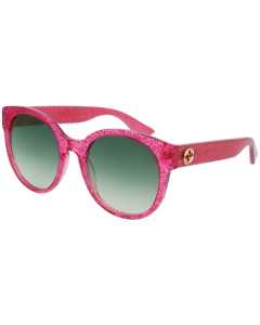 Gucci - GG0035S-005 Glittered Opal Fuchsia Sunglasses