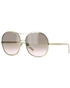 Chloe 128 - Light Grey Gradient Aviator Sunglasses