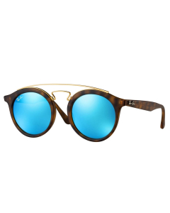 Ray-Ban Gatsby Sunglasses with Turquoise Lenses - Tortoise Shell