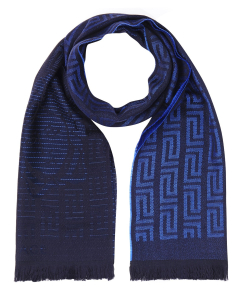 Versace Wool Scarf - Blue