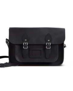 Gweniss Charlotte Satchel - Premium Vintage Black - 11"