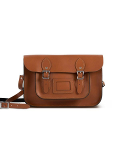 Gweniss Charlotte Satchel - Dark Tan - 11"