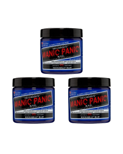 Manic Panic - High Voltage Semi-Permanent Hair Colour Cream - Rockabilly Blue (3x118ml)