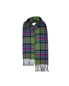 House of Edgar - Premium Wool Silk Lightweight Scarf - Wasabi Royal Stewart