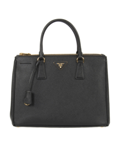 Prada Galleria Saffiano Lux Leather Bag - Black