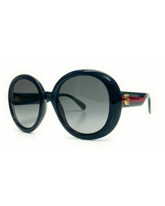 Gucci - GG0712S 001 Woman's Sunglasses Black/Green/Grey