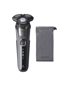 Philips - Series 5000 Wet and Dry Carbon Grey Electric Shaver S5587/10  w/ Pouch