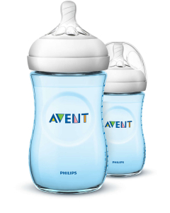 Philips - Natural Baby Bottle Twin Pack Blue (260ml)