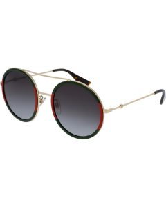 Gucci - Gold, Green and Red Sunglasses
