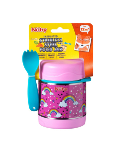 Nuby - Stainless Steel Food Jar Rainbow
