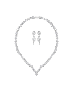 Swarovski Diapason V Set - White/Rhodium Plating