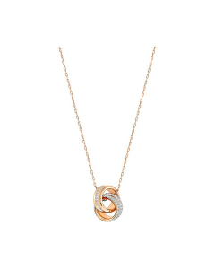 Swarovski Further Pendant Small - White/Rose Gold Plating