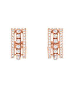 Swarovski Further Pierced Earrings, White, Rose Gold Plating