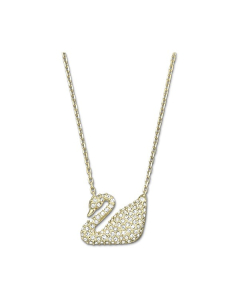 Swarovski Swan Necklace - Gold