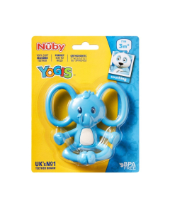 Nuby - Yogi Animal Teether Blue Elephant