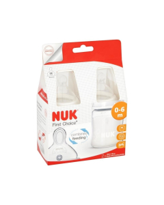 NUK - First Choice+ 300ml Bottle Silicone Teat (2 pack)