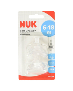NUK - First Choice+ Size 2 Silicone Teat Large