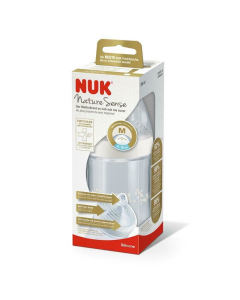 NUK - Nature Sense Baby Bottle 260ml Silicone Teat