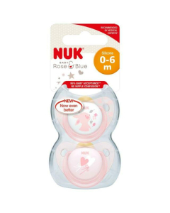 NUK - Twin Pack Of Latex Soothers in Pink
