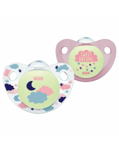 NUK - Day And Night Soothers Pink Size 2