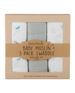 Petite Piccolo - Swaddle Blanket (3 Pack)